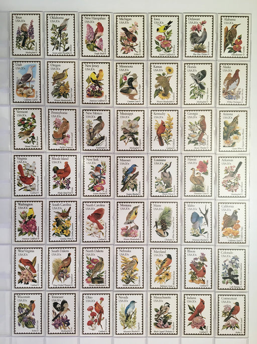 Birds - Birds & Flowers (of the United States) Factory Boxed  50 Card Set   - TvMovieCards.com