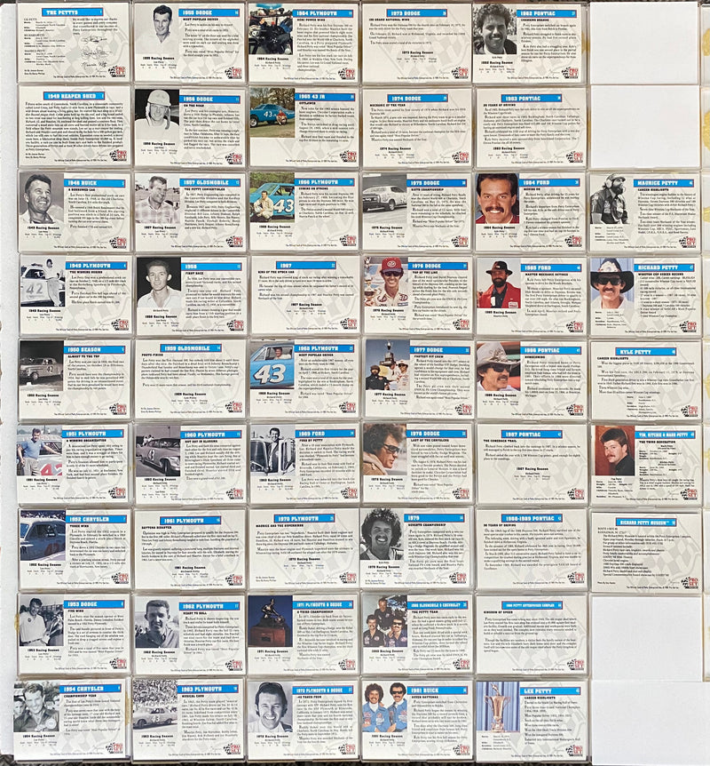 Richard Petty Petty Family Racing Collection Factory Card Set 50 Cards   - TvMovieCards.com