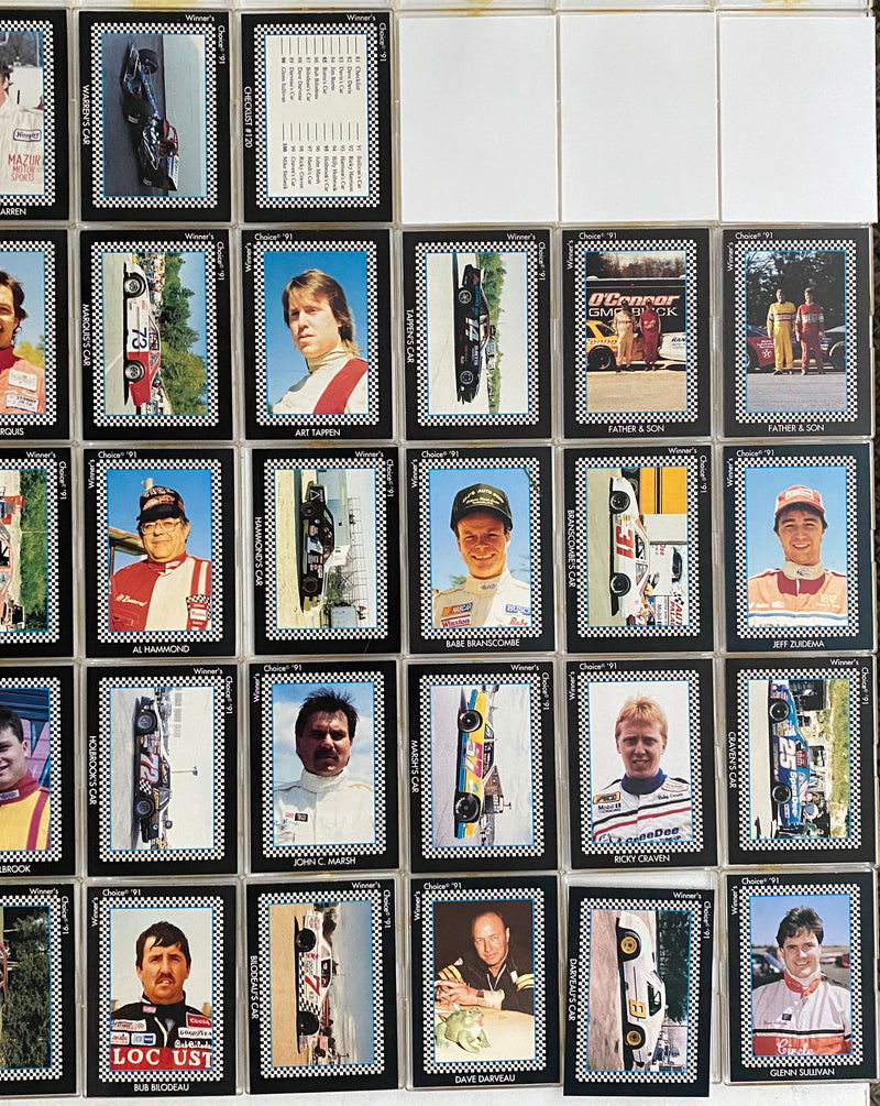 1991 Winner's Choice 1st Edition Racing Factory Trading Card Set 120 Cards   - TvMovieCards.com
