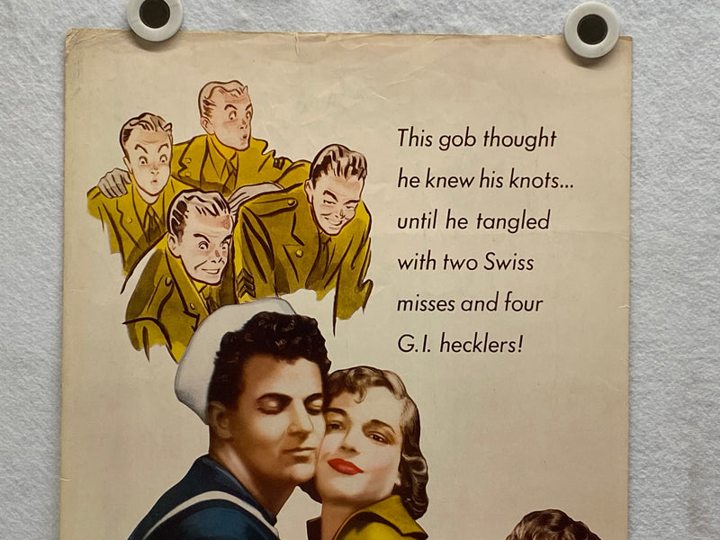 1950 Four Days Leave Insert Movie Poster 14x36 Cornel Wilde, Josette Day   - TvMovieCards.com