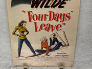 1950 Four Days Leave Insert Movie Poster 14x36 Cornel Wilde, Josette Day   - TvMovieCards.com
