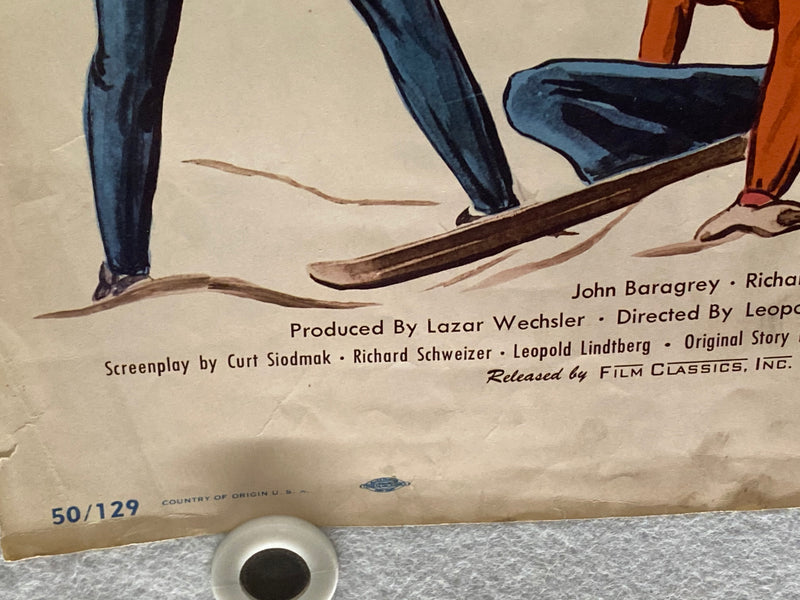 1950 Four Days Leave Insert Movie Poster 14x36 Cornel Wilde, Josette Day   - TvMovieCards.com