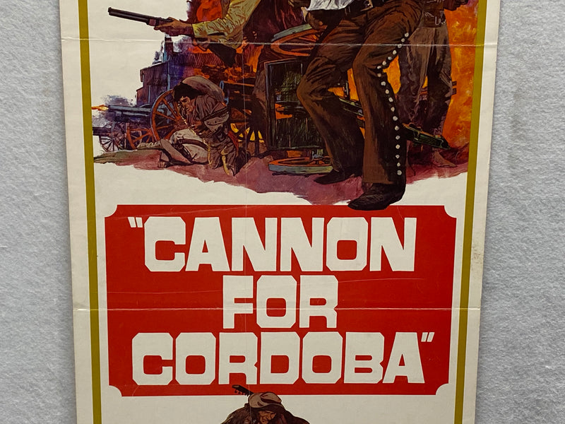 1970 Cannon For Cordoba Insert Movie Poster 14x36 George Peppard   - TvMovieCards.com