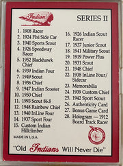 Indian Motorcycles - Series II Factory Trading Card Set 25 Cards & Indian Bandan   - TvMovieCards.com