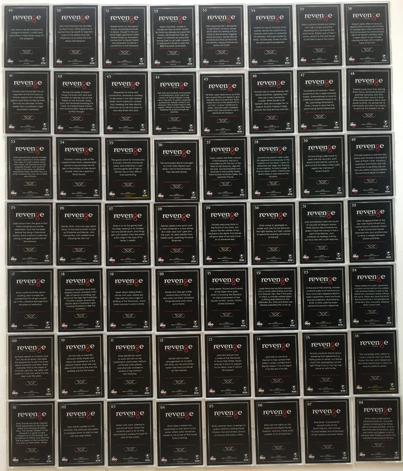 Revenge Season One Base Card Set 108 Cards   - TvMovieCards.com