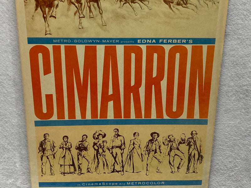 1960 Cimarron Insert Movie Poster 14x36  Glenn Ford, Maria Schell, Anne Baxter   - TvMovieCards.com