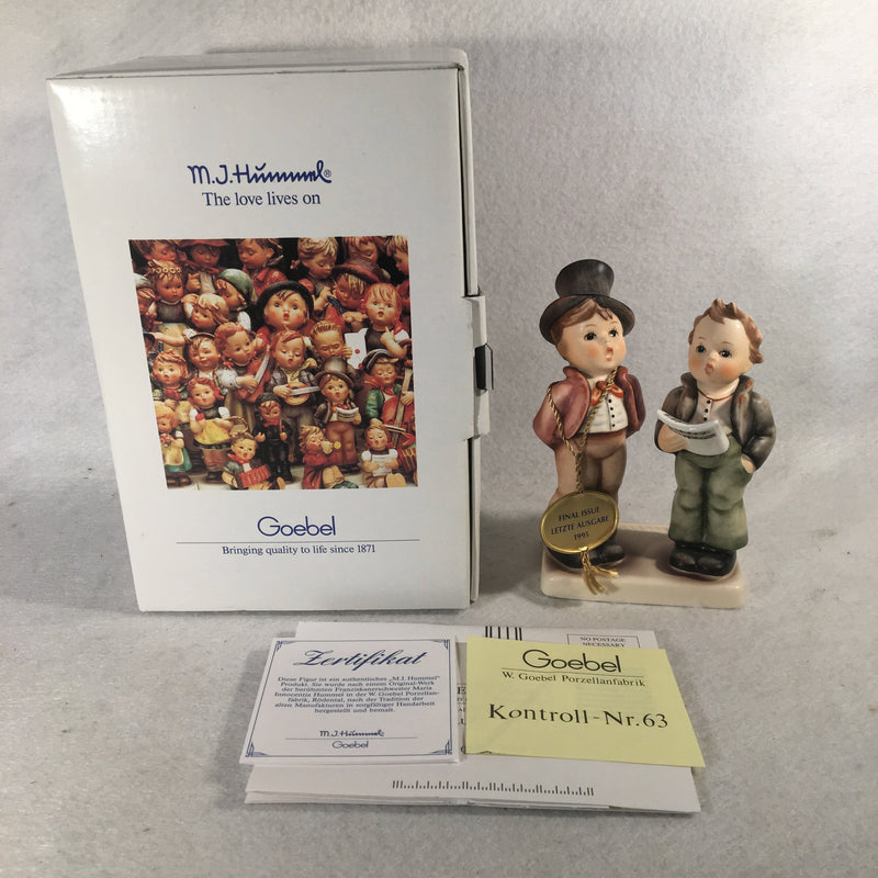 Goebel Hummel Figurine TMK7 #130 "Duet" Final Issue" 5"   - TvMovieCards.com