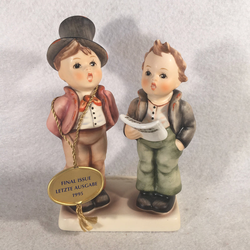 Goebel Hummel Figurine TMK7 #130 "Duet" Final Issue" 5"   - TvMovieCards.com