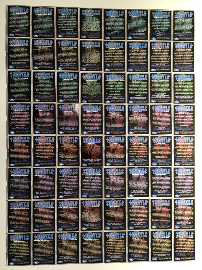 Abbott & Costello Base Card Set 72 Cards   - TvMovieCards.com