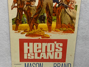 1962 Hero's Island Insert Movie Poster 14 x 36 James Mason, Neville Brand, Kate   - TvMovieCards.com