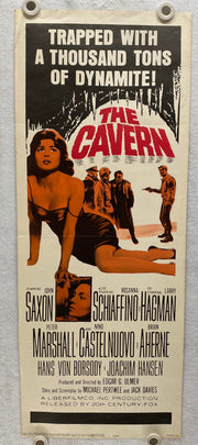1965 The Cavern Insert Movie Poster 14 x 36 John Saxon, Rosanna Schiaffino   - TvMovieCards.com