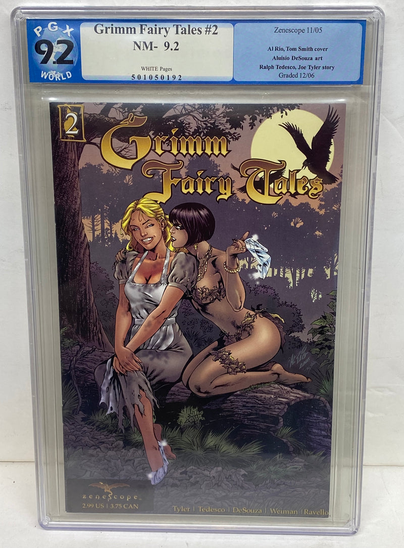Grimm Fairy Tales #2 PGX 9.2 Classic Al Rio Cover Cinderella 1st Print NM Rare   - TvMovieCards.com