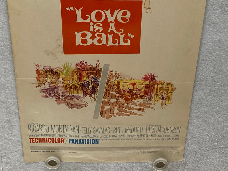 1963 Love is a Ball Insert Movie Poster 14 x 36 Glenn Ford, Hope Lange   - TvMovieCards.com