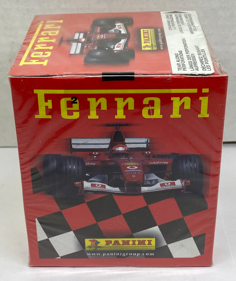 Ferrari Album Sticker Trading Card Box 50 Packs Panini 1999 Michael Schumacher   - TvMovieCards.com