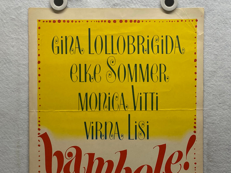 1965 Bambole! Insert Movie Poster 14 x 36 Gina Lollobrigida, Elke Sommer   - TvMovieCards.com