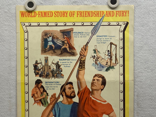 1962 Damon and Pythias Insert Movie Poster 14 x 36 Guy Williams, Don Burnett   - TvMovieCards.com