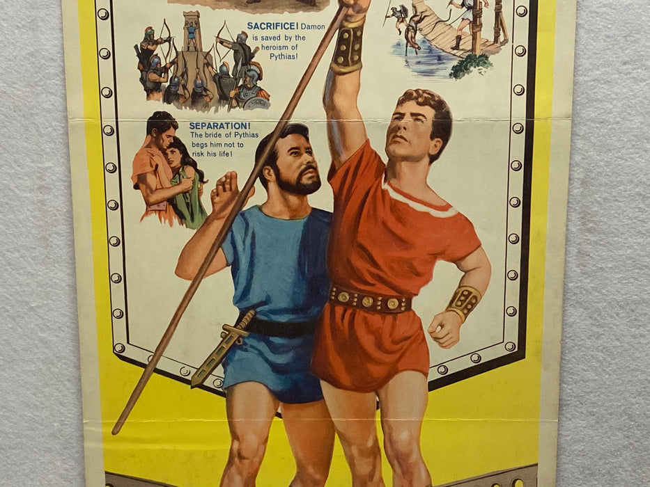 1962 Damon and Pythias Insert Movie Poster 14 x 36 Guy Williams, Don Burnett   - TvMovieCards.com