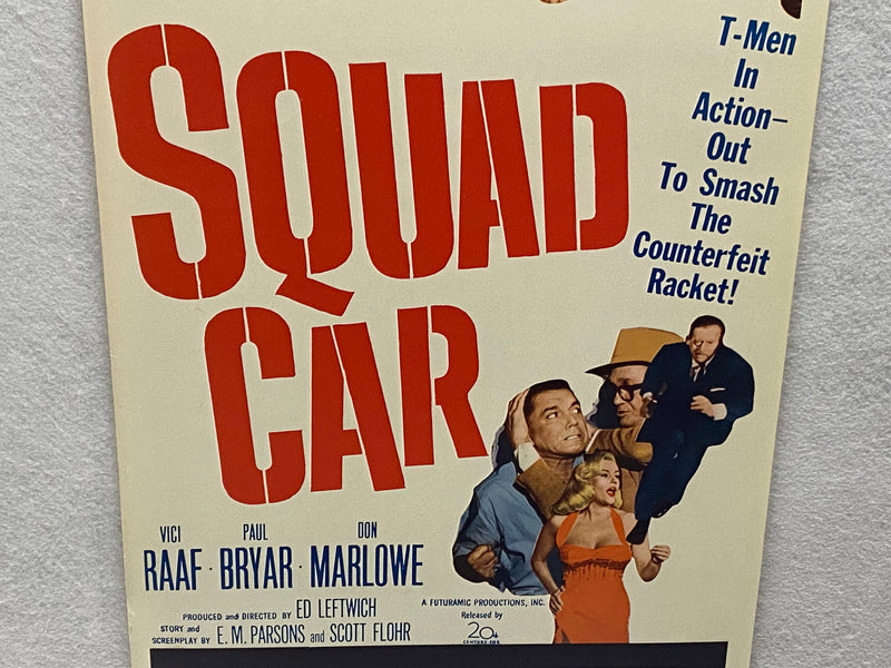 1960 Squad Car Insert Movie Poster 14 x 36 Vici Raaf, Paul Bryar, Don Marlowe   - TvMovieCards.com