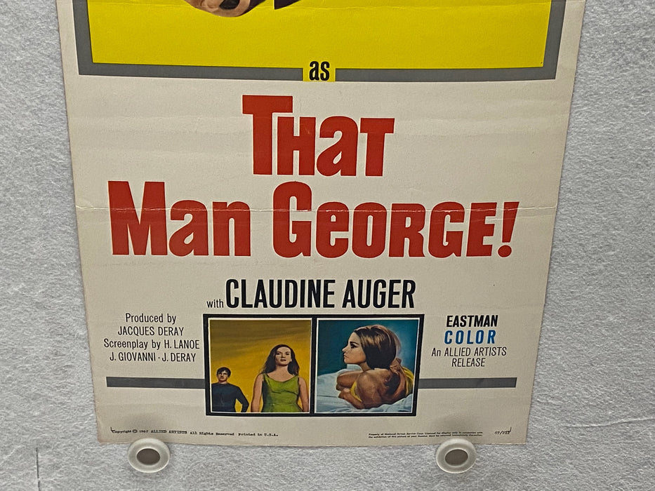 1966 That Man George! Insert Movie Poster 14 x 36 George Hamilton   - TvMovieCards.com