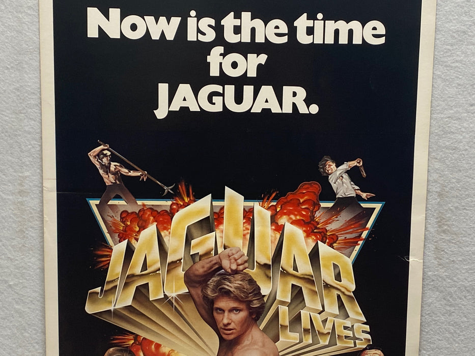 1979 Jaguar Lives! Insert Movie Poster 14 x 36 Joe Lewis, Christopher Lee   - TvMovieCards.com