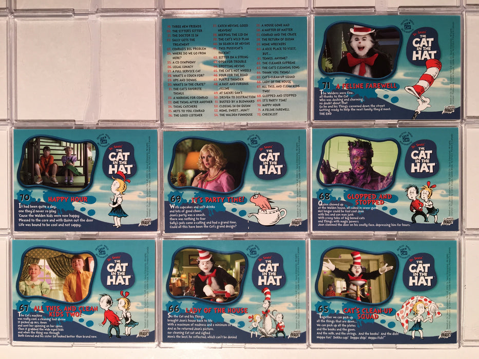 Cat in the Hat Movie Base Card Set Comic Images 2003   - TvMovieCards.com