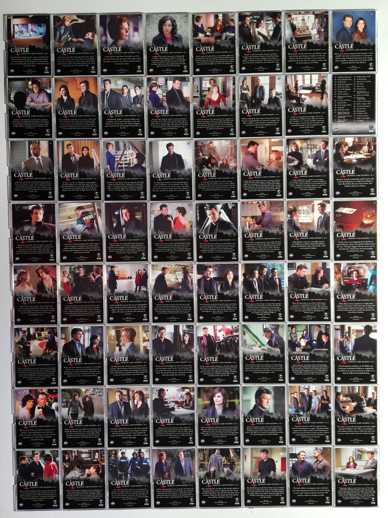 Castle Seasons 1 & 2 Base Card Set 72 Cards Cryptozoic 2012   - TvMovieCards.com