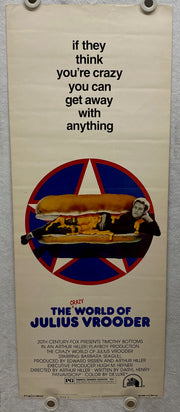 1974 The Crazy World of Julius Vrooder Insert Movie Poster 14x36 Timothy Bottoms   - TvMovieCards.com