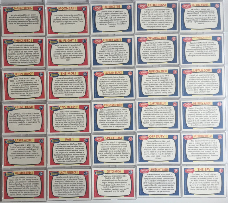The Best of Stingray, Thunderbirds and Captain Scarlet 66 Card Set   - TvMovieCards.com