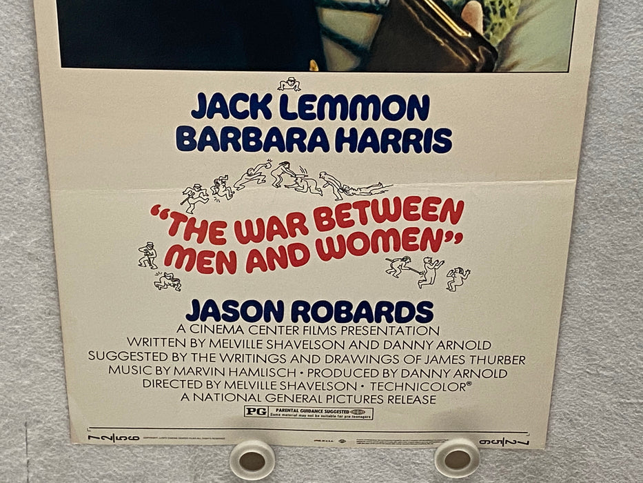 1972 The War Between Men and Women Insert Movie Poster 14x36 Jack Lemmon   - TvMovieCards.com