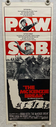 1970 The McKenzie Break Insert Movie Poster 14x36 Brian Keith, Helmut Griem   - TvMovieCards.com