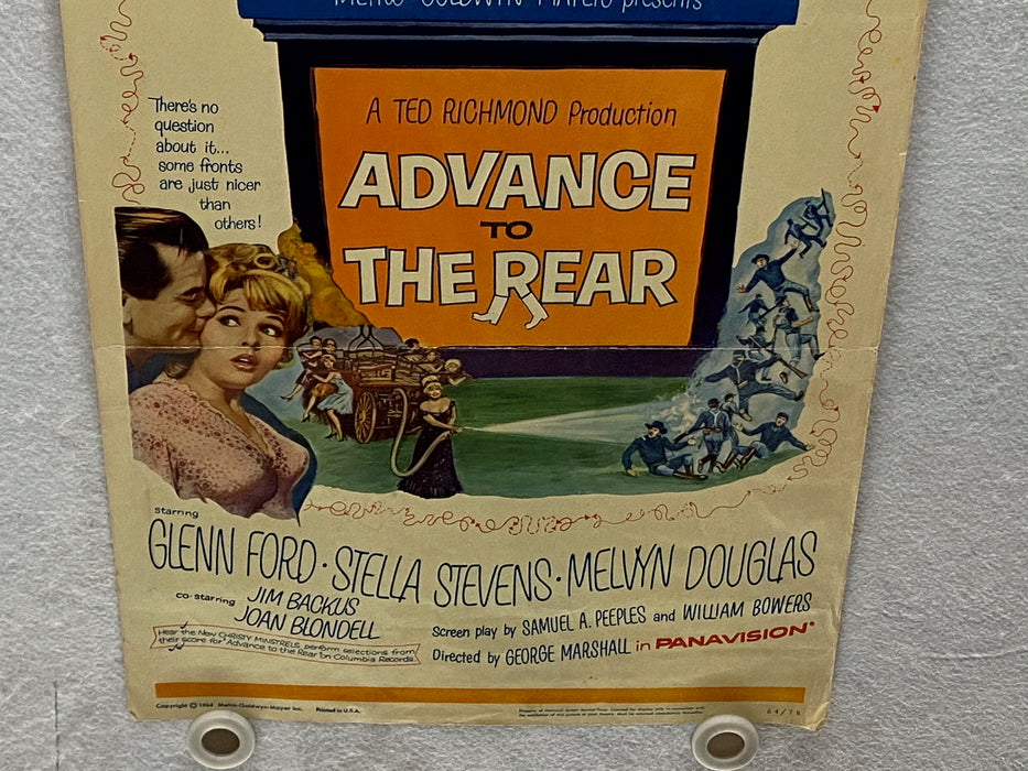 1964 Advance to the Rear Insert Movie Poster 14x36 Glenn Ford, Stella Stevens   - TvMovieCards.com