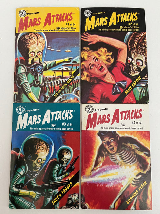 Mars Attacks Mini Pocket Comic Books Volume #1, #2, #3, #4 Topps 1988   - TvMovieCards.com