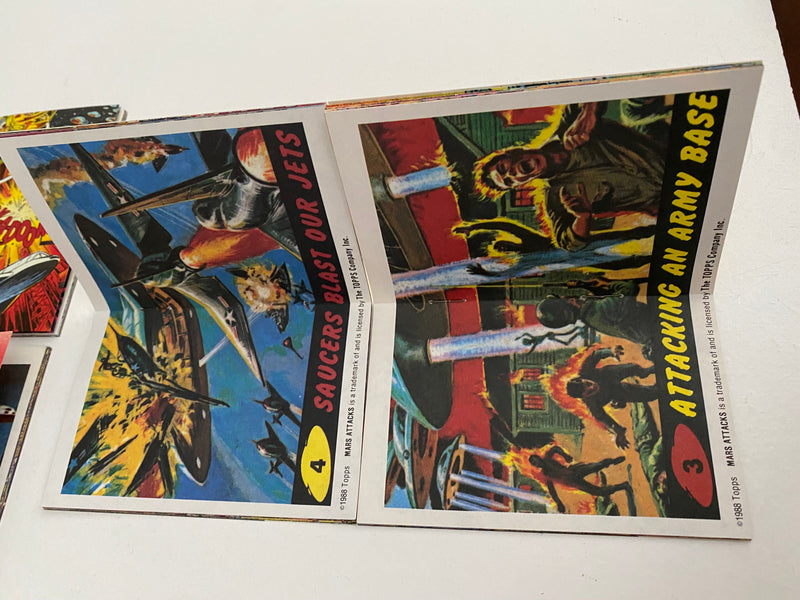 Mars Attacks Mini Pocket Comic Books Volume #1, #2, #3, #4 Topps 1988   - TvMovieCards.com