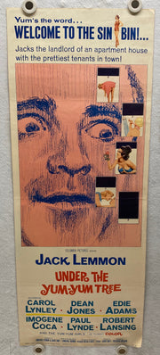 1963 Under the Yum Yum Tree Insert Movie Poster 14x36 Jack Lemmon, Carol Lynley   - TvMovieCards.com