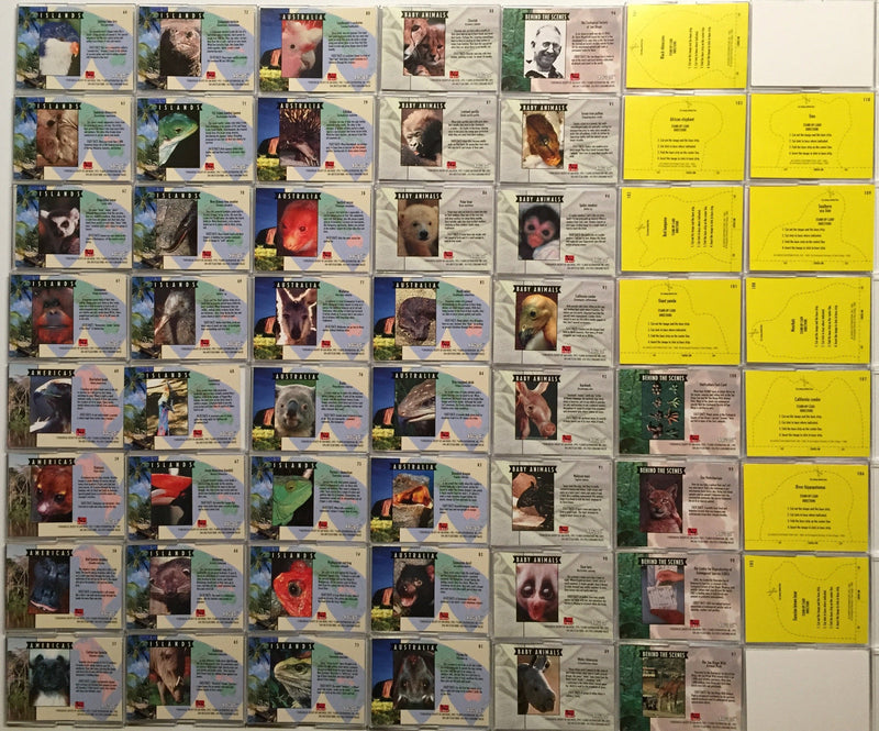 San Diego Zoo Animals of the Wild Base Card Set 110 Cards Cardz 1993   - TvMovieCards.com