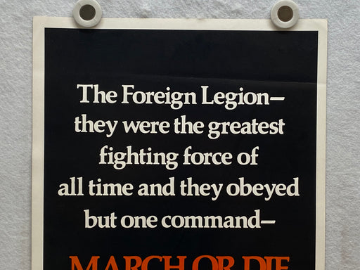 1977 March or Die Insert Movie Poster 14x36 Gene Hackman, Terence Hill   - TvMovieCards.com