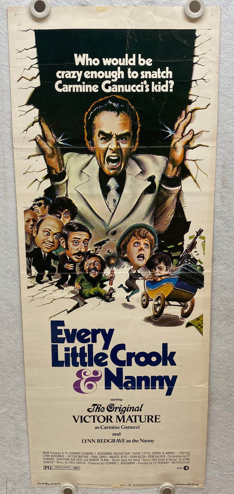 1972 Every Little Crook & Nanny Insert 14x36 Movie Poster Lynn Redgrave   - TvMovieCards.com