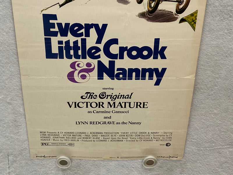 1972 Every Little Crook & Nanny Insert 14x36 Movie Poster Lynn Redgrave   - TvMovieCards.com