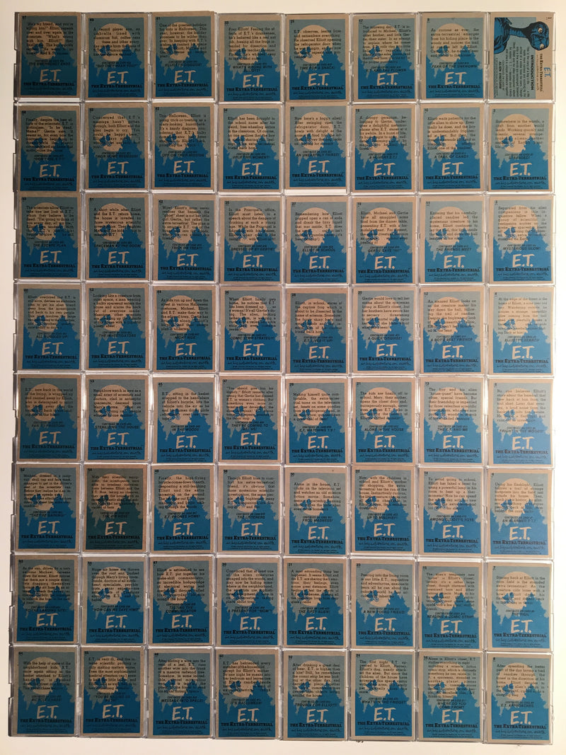 E.T. The Extra-Terrestrial Movie Vintage Base Card Set   - TvMovieCards.com