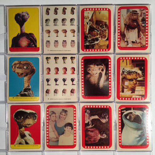 E.T. The Extra-Terrestrial Movie Vintage Sticker Card Set 12 Stickers   - TvMovieCards.com