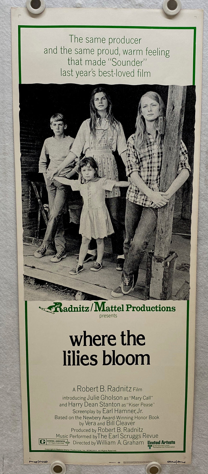 1974 Where the Lilies Bloom Insert 14x36 Movie Poster Julie Gholson Jan Smithers   - TvMovieCards.com