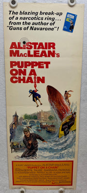 1971 Puppet on a Chain Insert 14 x 36 Movie Poster Sven-Bertil Taube   - TvMovieCards.com