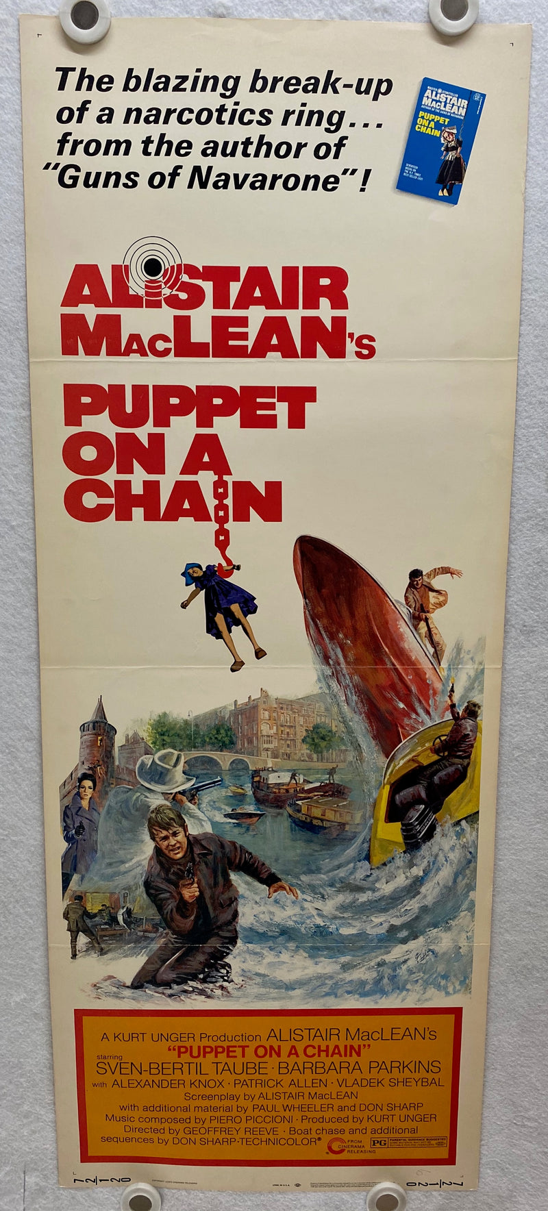 1971 Puppet on a Chain Insert 14 x 36 Movie Poster Sven-Bertil Taube   - TvMovieCards.com