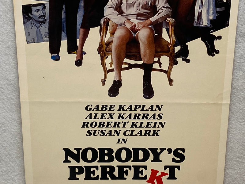 1981 Nobody's Perfekt Insert 14 x 36 Movie Poster Gabe Kaplan, Alex Karras   - TvMovieCards.com