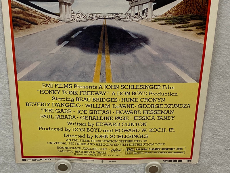 1981 Honky Tonk Freeway Insert 14 x 36 Movie Poster David Rasche, Paul Jabara   - TvMovieCards.com