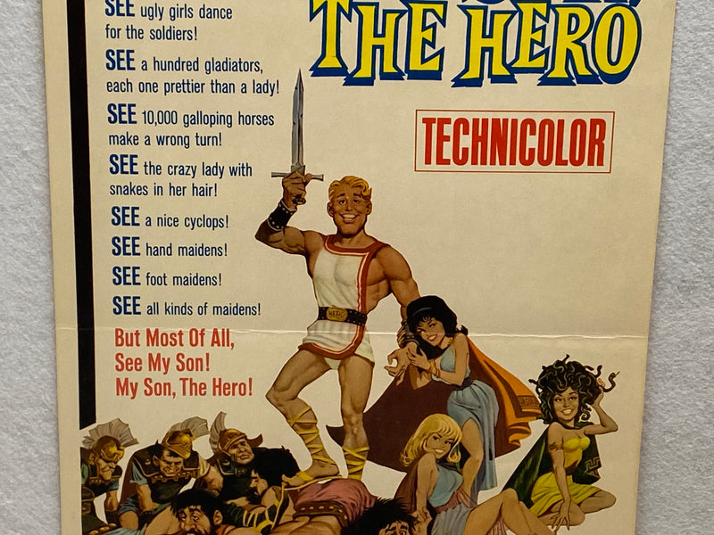 1962 My Son, the Hero Insert 14 x 36 Movie Poster Pedro Armendáriz   - TvMovieCards.com