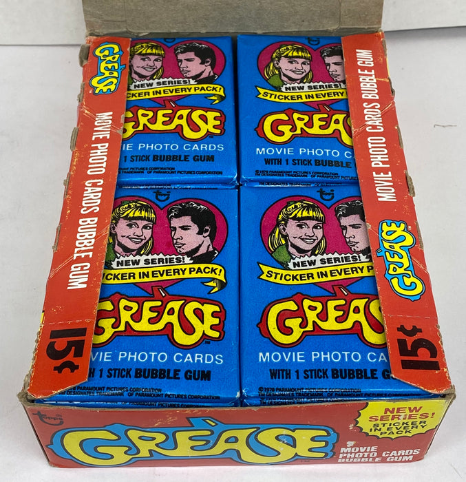 1978 Topps Grease Series 2 Movie Vintage FULL 36 Pack Trading Card Wax Box   - TvMovieCards.com