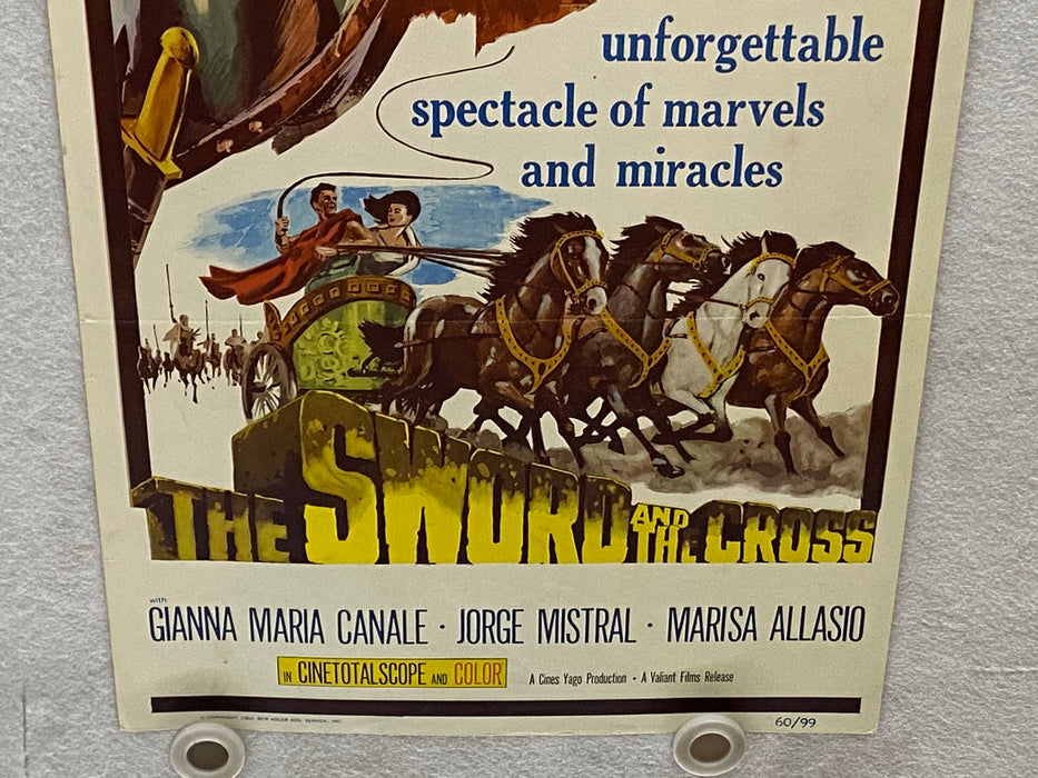 1960 The Sword and the Cross Insert 14 x 36 Movie Poster Gianna Maria Canale   - TvMovieCards.com