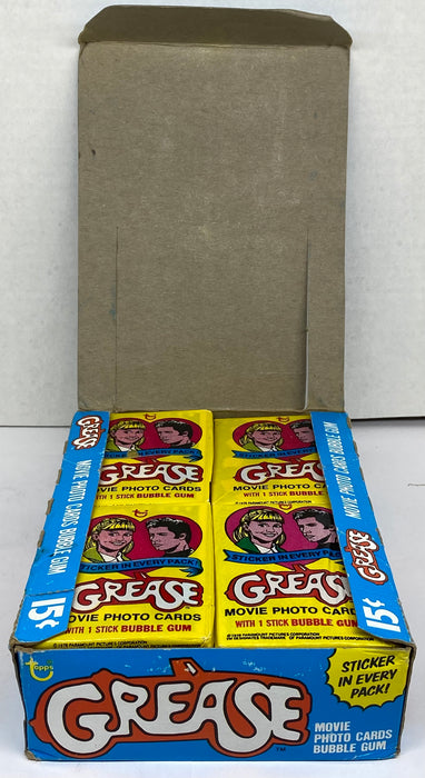1978 Topps Grease Series 1 Movie Vintage FULL 36 Pack Trading Card Wax Box   - TvMovieCards.com