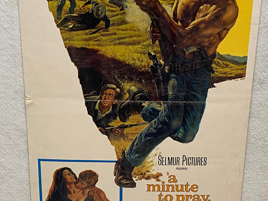 1968 A Minute to Pray, a Second to Die Insert 14 x 36 Movie Poster Alex Cord   - TvMovieCards.com